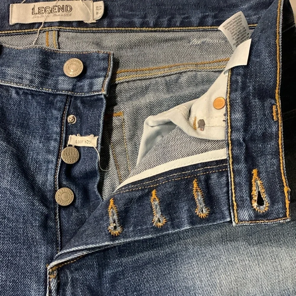 Lucky brand legend skinny jean 29x32, White Oak selvedge denim